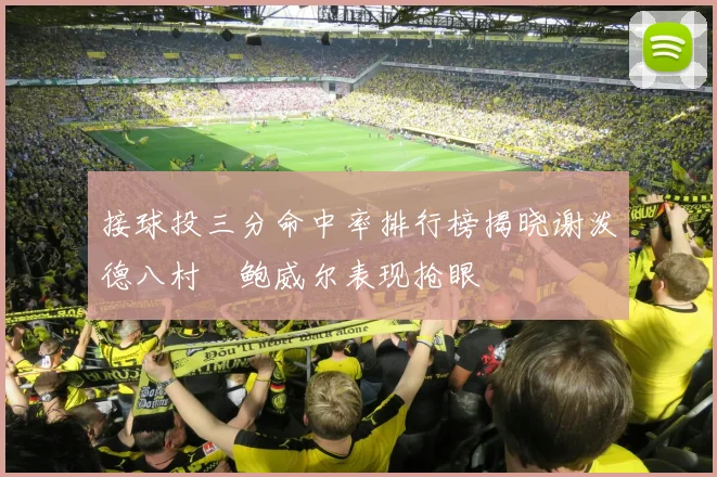 接球投三分命中率排行榜揭晓谢泼德八村塁鲍威尔表现抢眼